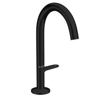 - Axor One Bateria umywalkowa Select 170 z odpływem czarny mat 48020670 - 48020670 - Łazienki Szydłowski