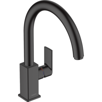 - HANSGROHE Vernis Shape M35 Bateria kuchenna obrotowa wylewka czarny mat 71871670 - 71871670 - Łazienki Szydłowski