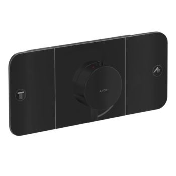 - Axor One - Osgerby Moduł z termostatem do 2 odbiorników, czarny mat 45712670 - 45712670 - Łazienki Szydłowski