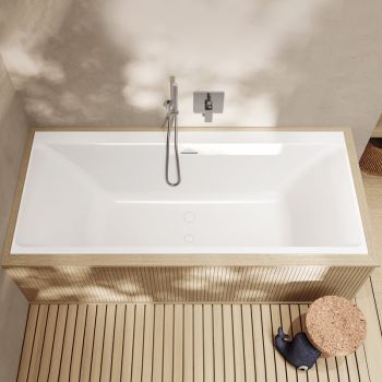 - VILLEROY&BOCH Subway 3.0 Wanna prostokątna 180 x 80 cm z systemem SilentFlow, biała UBQ180SBW2TDV01 - UBQ180SBW2TDV-01 - Łazienki Szydłowski