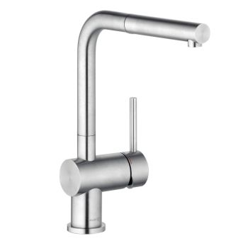 - KLUDI L STEEL bateria kuchenna kolor stal nierdzewna 45851F877 - 45851F877 - Łazienki Szydłowski