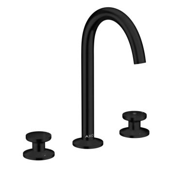 - AXOR One 3-otworowa bateria umywalkowa Select 170 czarny mat 48070670 - 48070670 - Łazienki Szydłowski