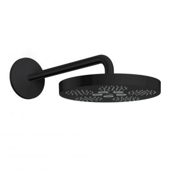 - Axor One deszczownica 28 cm 1jet z ramieniem prysznicowym czarny mat 48491670 - 48491670 - Łazienki Szydłowski