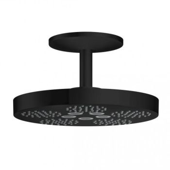 - AXOR One deszczownica 28 cm 2jet z ramieniem czarny mat 48494670 - 48494670 - Łazienki Szydłowski