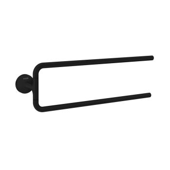 - Axor Universal Circular Wieszak na ręcznik podwójny czarny mat 42822670 - 42822670 - Łazienki Szydłowski