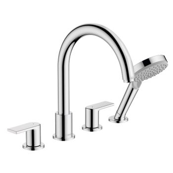 - HANSGROHE Vernis Shape bateria wannowa 4-otworowa chrom 71459000 - 71459000 - Łazienki Szydłowski