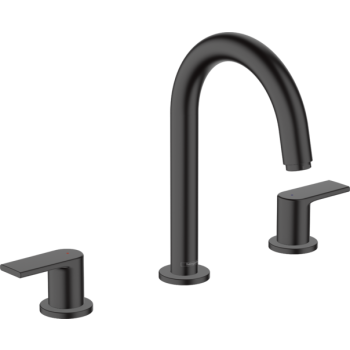 - HANSGROHE Vernis Shape Bateria umywalkowa 3-otworowa czarny mat 71563670 - 71563670 - Łazienki Szydłowski