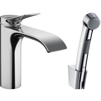 - HANSGROHE Vivenis bateria umywalkowa ze słuchawką i wężem 160 cm chrom 75210000 - 75210000 - Łazienki Szydłowski
