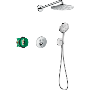 - HANSGROHE Raindance S System prysznicowy 240 1 jet PowderRain z ShowerSelect S chrom 27951000 - 27951000 - Łazienki Szydłowski