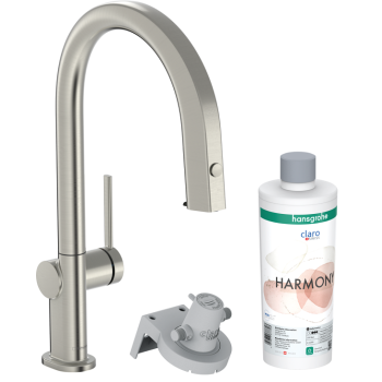 - HANSGROHE Aqittura M91 bateria kuchenna z filtrem wody kolor stal szlachetna 76800800 - 76800800 - Łazienki Szydłowski