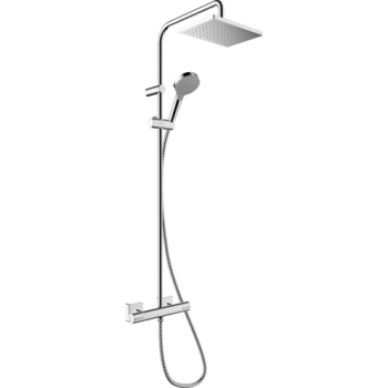 - HANSGROHE Vernis Shape Zestaw prysznicowy z deszczownicą chrom 26319000 - 26319000 - Łazienki Szydłowski