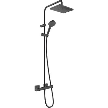  - Hansgrohe Vernis Shape Zestaw prysznicowy z deszczownicą czarny mat 26097670 - 26097670 - Łazienki Szydłowski