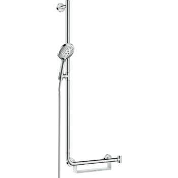 - HANSGROHE Raindance Select S Zestaw prysznicowy 120 3jet z drążkiem 110 cm, Lewy chrom 26324000 - 26324000 - Łazienki Szydłowski