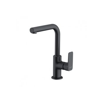  - KLUDI PURE&STYLE bateria umywalkowa 220 czarny mat 400243975 - 400243975 - Łazienki Szydłowski