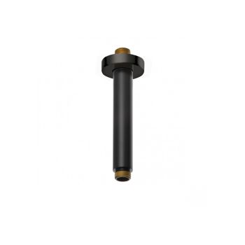  - KLUDI A-QA ramię prysznicowe sufitowe 15 cm czarny mat 665153900 - 6651539-00 - Łazienki Szydłowski