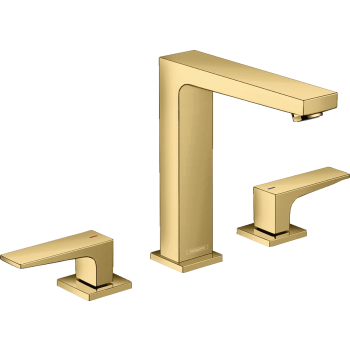  - HANSGROHE Metropol 3-otworowa bateria umywalkowa złoty optyczny polerowany 32515990 - 32515990 - Łazienki Szydłowski