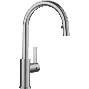 - BLANCO CANDOR-S bateria kuchenna z wyciąganą wylewką stal szlachetna szczotkowana 523121 - 523121 - Łazienki Szydłowski