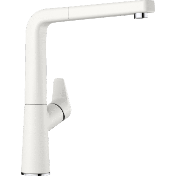 - BLANCO AVONA-S bateria kuchenna z wyciąganą wylewką biały 521280 - 521280 - Łazienki Szydłowski
