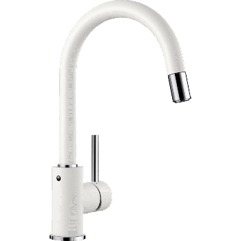 - BLANCO MIDA-S bateria kuchenna z wyciąganą wylewką biały 521457 - 521457 - Łazienki Szydłowski