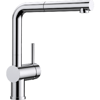 - BLANCO LINUS-S bateria kuchenna z wyciąganą wylewką chrom 512402 - 512402 - Łazienki Szydłowski