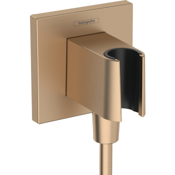  - HANSGROHE FixFit E Przyłącze węża z uchwytem prysznicowym brąz szczotkowany 26889140 - 26889140 - Łazienki Szydłowski