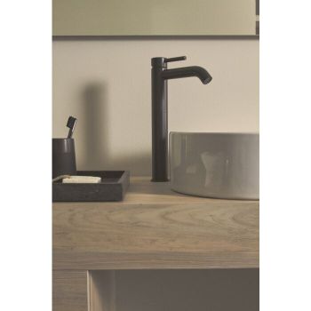 - IDEAL STANDARD Ceraline Bateria umywalkowa wysoka, czarny mat BC269XG - BC269XG - Łazienki Szydłowski