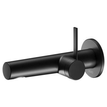  - KEUCO IXMO Bateria umywalkowa ścienna, wylewka 18,7 cm czarny mat 59516370101 - 59516370101 - Łazienki Szydłowski