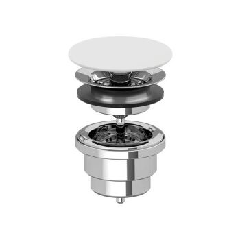 - VILLEROY&BOCH Korek push-open do umywalek stone white 681700RW - 681700RW - Łazienki Szydłowski