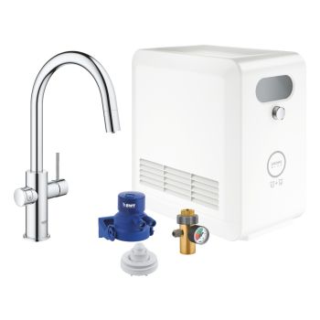 - GROHE-Blue Professional bateria kuchenna z funkcja filtra chrom 31325002 - 31325002 - Łazienki Szydłowski
