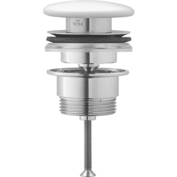 - DURAVIT Zawór Push-Open do umywalek z przelewem, korek ceramiczny biały połysk 0050790000 - 0050790000 - Łazienki Szydłowski