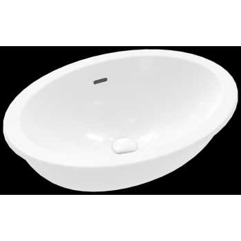- Villeroy&Boch Loop&Friends wpuszczana w blat z przelewem 66 x 47 cm biała 4A630001 - 4A630001 - Łazienki Szydłowski