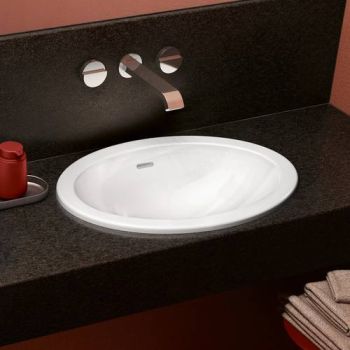 - Villeroy&Boch Loop&Friends wpuszczana w blat z przelewem 50,5 x 36 cm biała z powłoką ceramicplus 4A6100R1 - 4A6100R1 - Łazienki Szydłowski