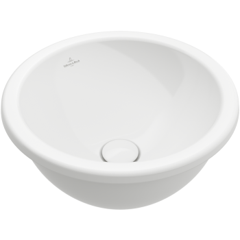  - Villeroy&Boch Loop&Friends umywalka wpuszczana w blat z przelewem 39 x 39cm biała 4A590001 - 4A590001 - Łazienki Szydłowski