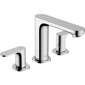 - HANSGROHE Rebris S, 3-otworowa bateria umywalkowa z kompletem odpływowym chrom 72530000 - 72530000 - Łazienki Szydłowski