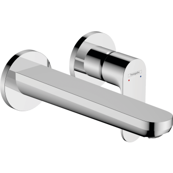 - HANSGROHE Rebris S, bateria umywalkowa ścienna z wylewką 20 cm, chrom 72528000 - 72528000 - Łazienki Szydłowski