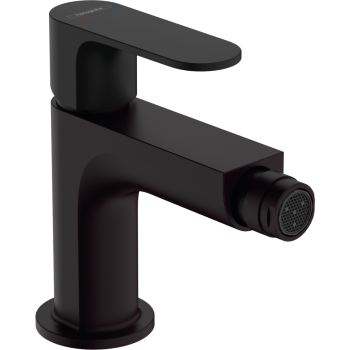 - HANSGROHE Rebris S, bateria bidetowa z kompletem odpływowym czarny mat 72210670 - 72210670 - Łazienki Szydłowski