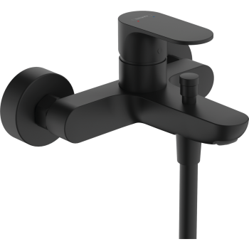 - HANSGROHE Rebris S, bateria wannowo - prysznicowa czarny mat 72440670 - 72440670 - Łazienki Szydłowski