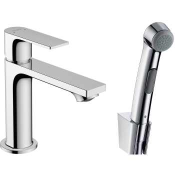 - HANSGROHE Rebris E bateria umywalkowa z słuchawką prysznicową i wężem 160 cm chrom 72216000 - 72216000 - Łazienki Szydłowski