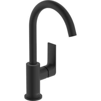 - HANSGROHE Rebris E bateria umywalkowa czarny mat 72576670 - 72576670 - Łazienki Szydłowski