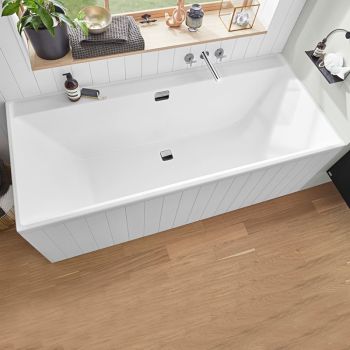  - Villeroy&Boch Collaro wanna prostokątna 170 x 75 cm biała / chrom UBA170COR2DV01 - UBA170COR2DV-01 - Łazienki Szydłowski
