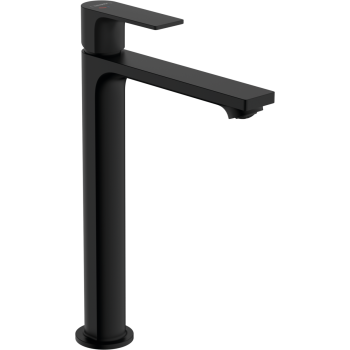 - HANSGROHE Rebris E bateria umywalkowa z kompletem odpływowym czarny mat 72581670 - 72581670 - Łazienki Szydłowski