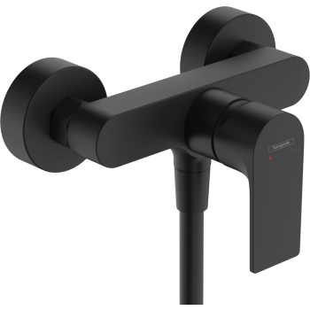 - HANSGROHE Rebris E bateria prysznicowa natynkowa czarny mat 72650670 - 72650670 - Łazienki Szydłowski