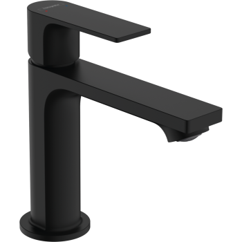- HANSGROHE Rebris E bateria umywalkowa 110 CoolStart z kompletem odpływowym czarny mat 72559670 - 72559670 - Łazienki Szydłowski