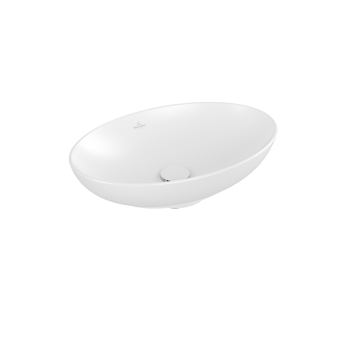  - VILLEROY&BOCH Loop&Friends Umywalka stojąca na blacie bez przelewu 56 x 38 cm  Stone White 4A4701RW - 4A4701RW - Łazienki Szydłowski