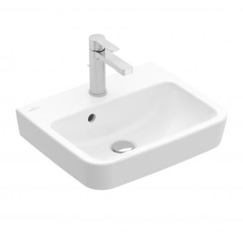 - Villeroy&Boch O.novo umywalka 45 x 37 cm z przelewem biała z powłoką ceramicplus 434445R1 - 434445R1 - Łazienki Szydłowski