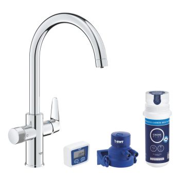- GROHE-Blue Pure Start Zestaw startowy z filtrem z węglem aktywnym chrom 30593000 - 30593000 - Łazienki Szydłowski