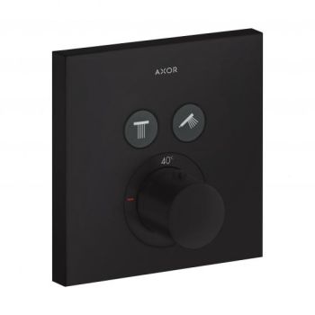 - AXOR Citterio E Termostat podtynkowy dla 2 odbiorników czarny mat 36715670 - 36715670 - Łazienki Szydłowski