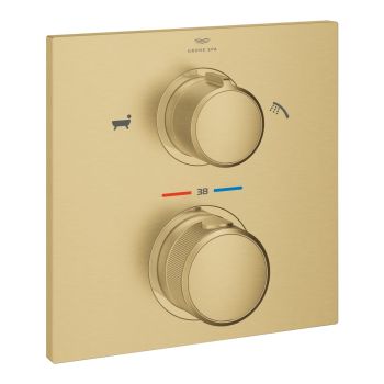  - GROHE-Allure Baterie termostatyczna do obsługi dwóch wyjść wody brushed cool sunrise 19446GN2 - 19446GN2 - Łazienki Szydłowski