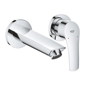 - GROHE-Eurosmart bateria umywalkowa ścienna wylewka 21cm chrom 29338003 - 29338003 - Łazienki Szydłowski