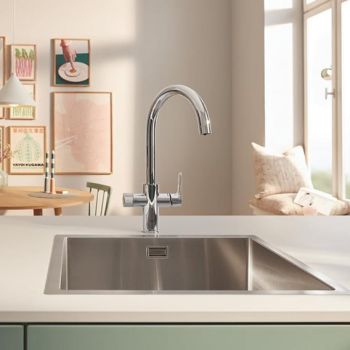 - GROHE-Blue Pure Eurosmart Zestaw startowy z baterią filtrującą i filtrem S chrom 30584000 - 30584000 - Łazienki Szydłowski